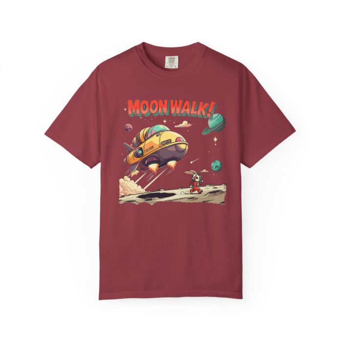 Playful Space-Themed Unisex T-Shirt, Moon Walk Graphic Tee, Astronaut Shirt, Gift for Kids, Sci-Fi Apparel - Image 17
