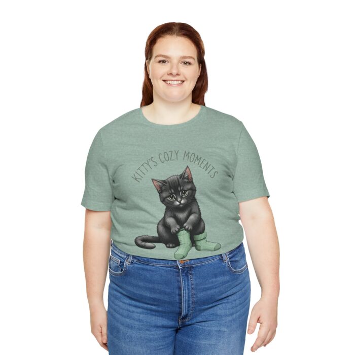 Cute Cat Jersey Tee - Kitty's Cozy Moments, Pet Lover Shirt, Gifts for Cat Owners, Animal Lover Apparel, Fun Cat Lover Tee - Image 62