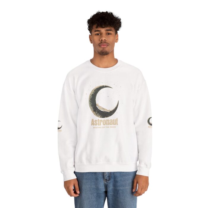 Astronaut Resting on the Moon  Unisex Heavy Blend™ Crewneck Sweatshirt - Image 20
