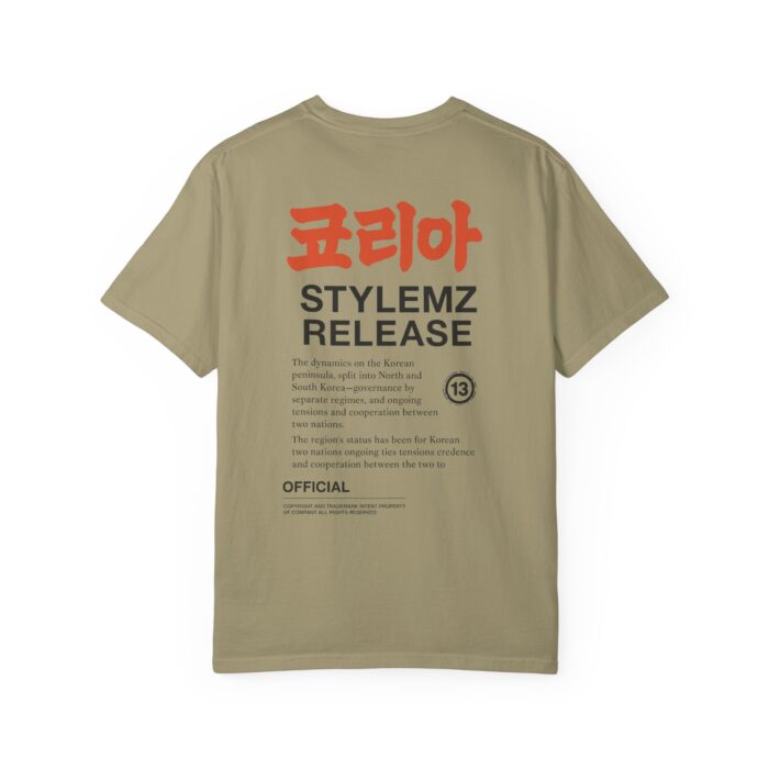 Unisex Garment-Dyed T-shirt - Korean Style Release Tee - Image 10