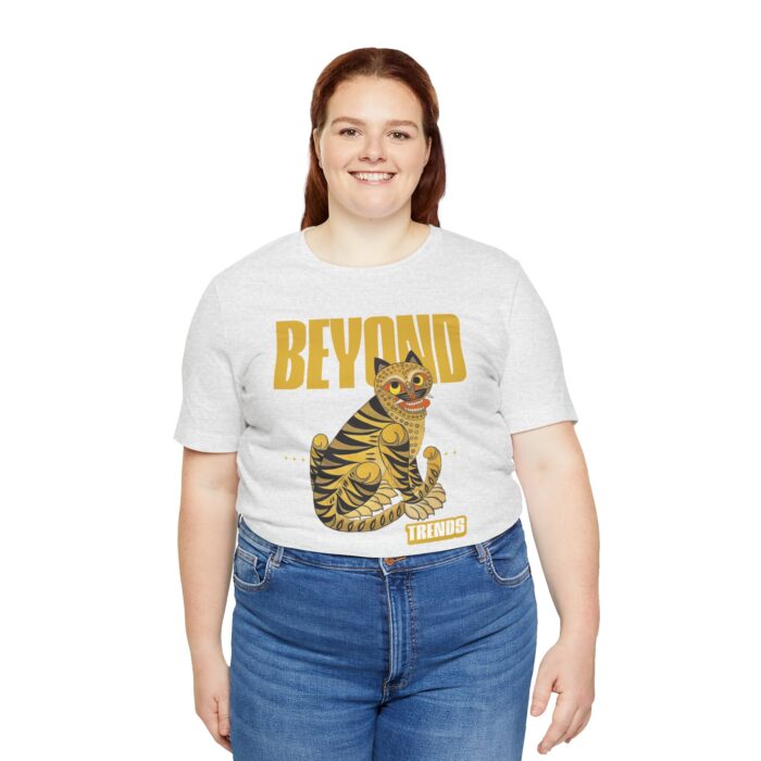 Beyond Trends Cat Tee, Unisex Jersey Short Sleeve T-Shirt, Stylish Cat Apparel, Gift for Cat Lovers, Trendy Graphic Tee - Image 16