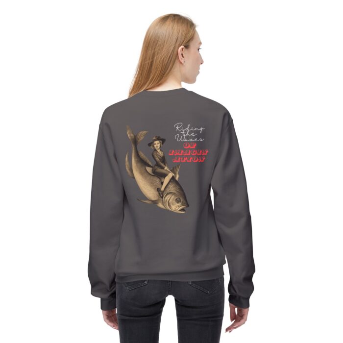"Riding the Waves of Imagination" Unisex Midweight Softstyle Fleece Crewneck Sweatshirt - Image 20