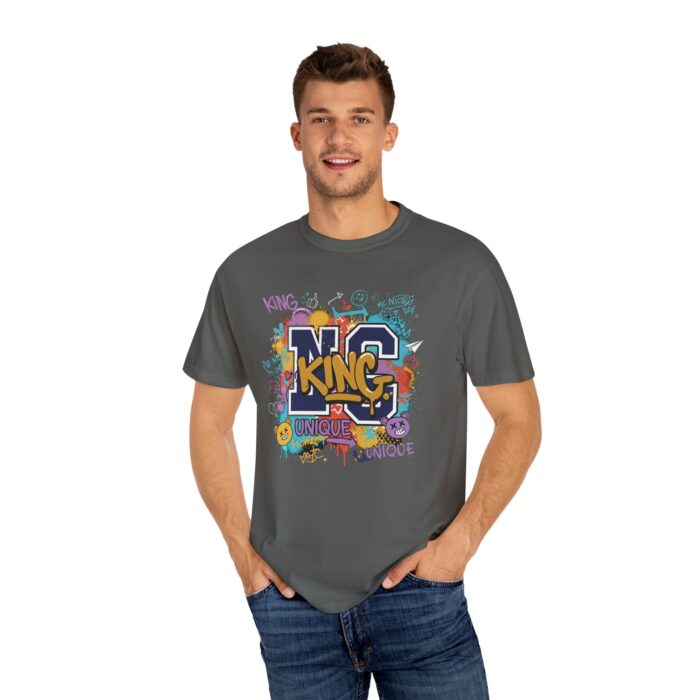 Unisex Garment-Dyed T-Shirt - Colorful 'King' Graphic Tee for Trendsetters - Image 36