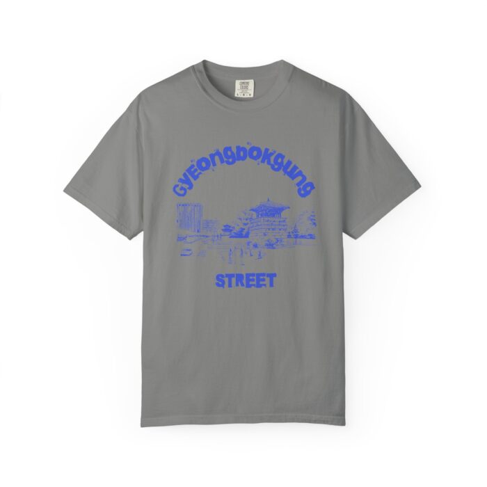 Gyeongbokgung Street Unisex Garment-Dyed T-shirt - Image 17