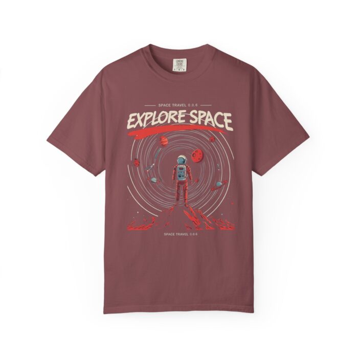 Explore Space Unisex Garment-Dyed T-Shirt | Adventure & Travel Theme - Image 17