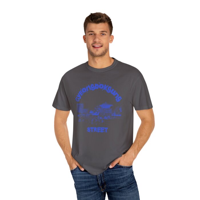 Gyeongbokgung Street Unisex Garment-Dyed T-shirt - Image 40