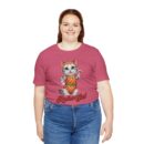 Retro Cat Unisex Tee, Fun Cat Shirt, Summer Vibes T-Shirt, Gift for Cat Lovers, Cute Animal Apparel