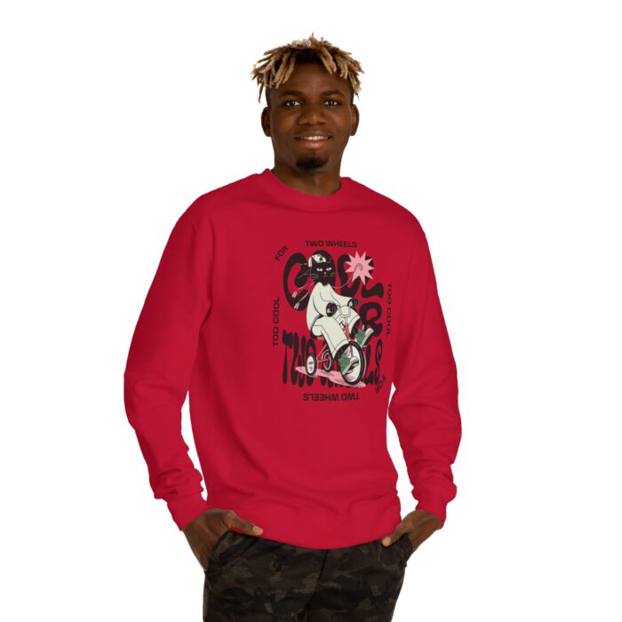 Too cool for two wheels Unisex Crew Neck Sweatshirt - Image 51