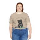 Cute Cat Jersey Tee - Kitty's Cozy Moments, Pet Lover Shirt, Gifts for Cat Owners, Animal Lover Apparel, Fun Cat Lover Tee