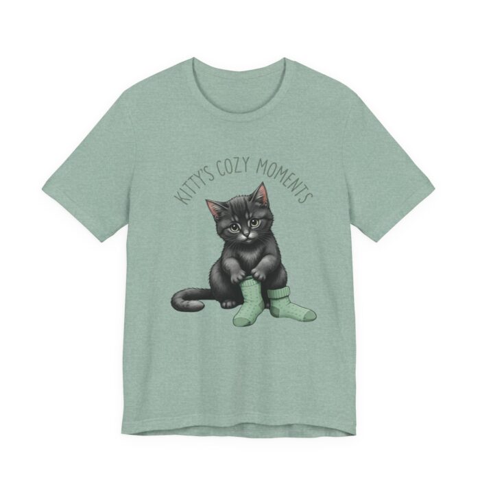 Cute Cat Jersey Tee - Kitty's Cozy Moments, Pet Lover Shirt, Gifts for Cat Owners, Animal Lover Apparel, Fun Cat Lover Tee - Image 57