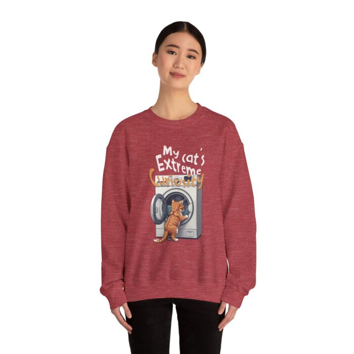 My cat's extreme curiosity Unisex Heavy Blend™ Crewneck Sweatshirt - Image 40
