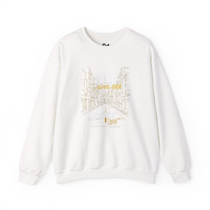 Seoul Good Idea Unisex Crewneck Sweatshirt - Perfect for Travel Enthusiasts - Image 9