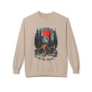 Ride the wild roads Unisex Midweight Softstyle Fleece Crewneck Sweatshirt