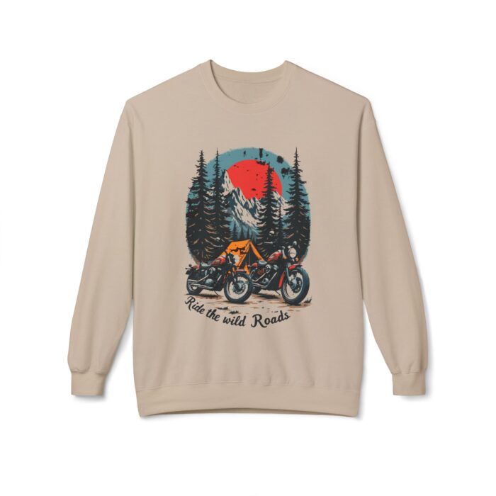 Ride the wild roads Unisex Midweight Softstyle Fleece Crewneck Sweatshirt - Image 25