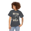 Wild Spirit Unisex Heavy Cotton Tee | Adventure Shirt, Gift for Nature Lovers, Casual Wear, Outdoor Activities, Quote Tee