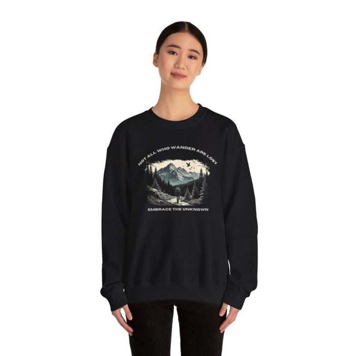 Not All Who Wander Are Lost Unisex Heavy Blend™ Crewneck Sweatshirt - Image 8