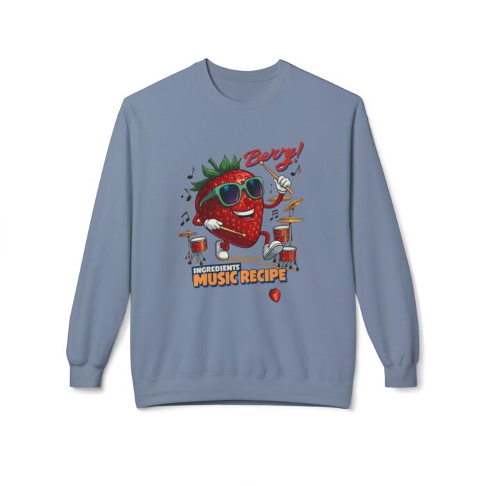 Berry Unisex Midweight Softstyle Fleece Crewneck Sweatshirt - Image 45