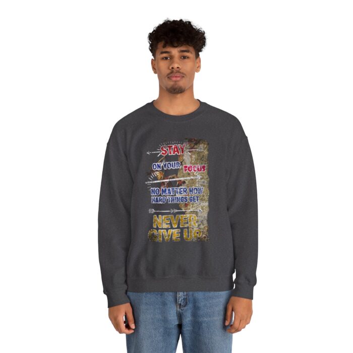 Never give up Unisex Heavy Blend™ Crewneck Sweatshirt - Image 20