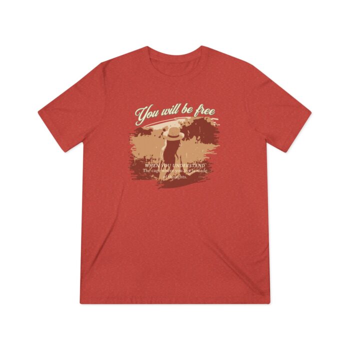 You will be free Unisex Triblend Tee - Image 29