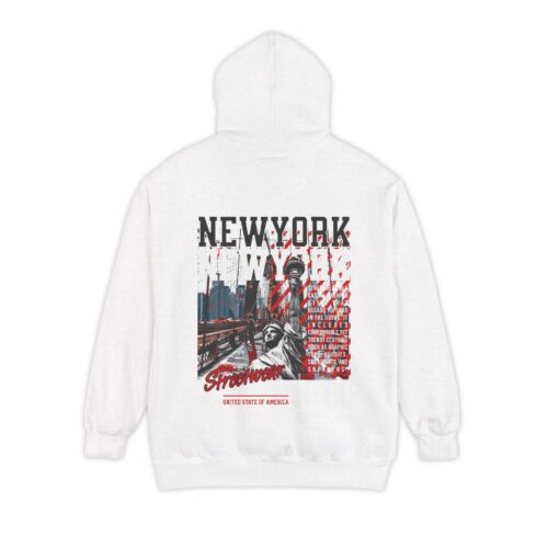 New York Streetwear Unisex Garment-Dyed Hoodie