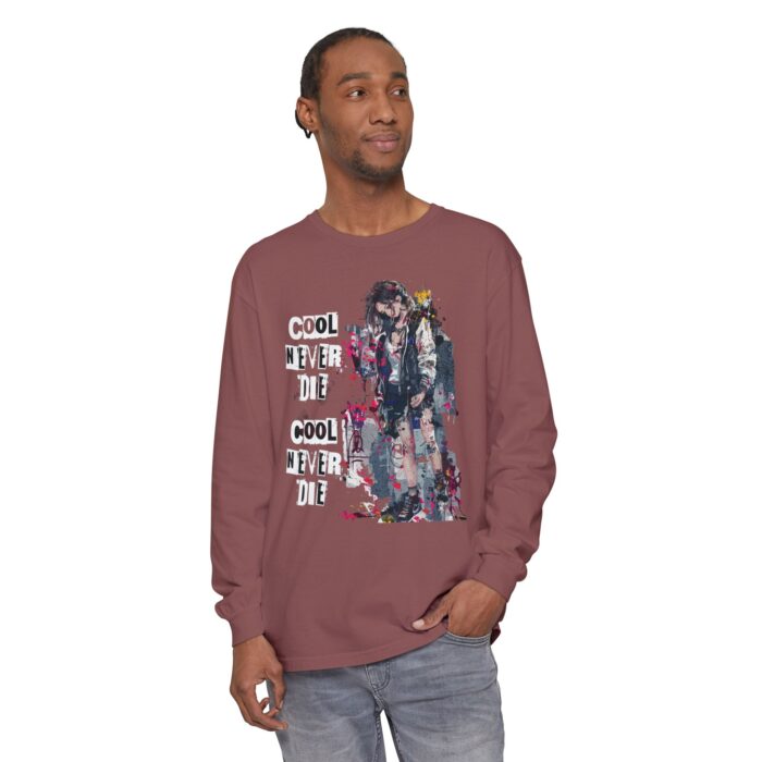Cool never die Garment-dyed Long Sleeve T-Shirt - Image 19