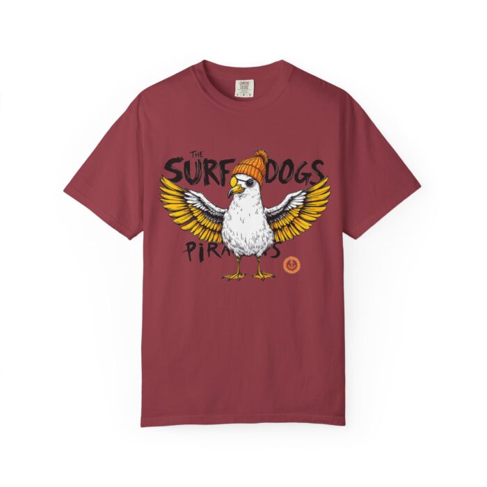 Surf Dogs Graphic T-Shirt for Animal Lovers - Unisex Garment-Dyed Tee - Image 46