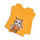 Retro Cat Unisex Tee, Fun Cat Shirt, Summer Vibes T-Shirt, Gift for Cat Lovers, Cute Animal Apparel