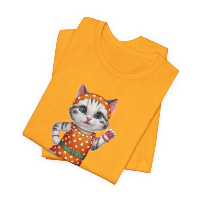 Retro Cat Unisex Tee, Fun Cat Shirt, Summer Vibes T-Shirt, Gift for Cat Lovers, Cute Animal Apparel - Image 14