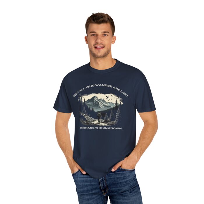Adventure-Themed Unisex T-Shirt - Embrace the Unknown, Inspirational Tee for Explorers, Wanderlust Gift, Nature Lover Apparel, Hiking Shirt - Image 19