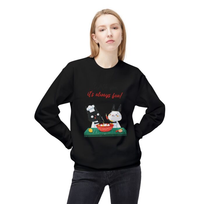 With you it's always fun Unisex Midweight Softstyle Fleece Crewneck Sweatshirt - Image 27