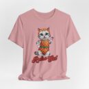 Retro Cat Unisex Tee, Fun Cat Shirt, Summer Vibes T-Shirt, Gift for Cat Lovers, Cute Animal Apparel