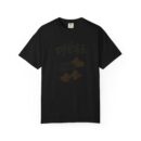 Korean-Inspired Unisex Garment-Dyed T-Shirt - Mountain Graphic Tee
