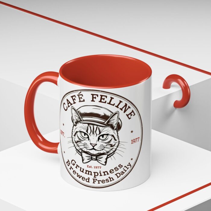 Grumpy Cat Accent Coffee Mug | Cat Lover Gift, Unique Coffee Cup, Pet-Themed Kitchenware, Café Decor, Funny Cat Mug - Image 25