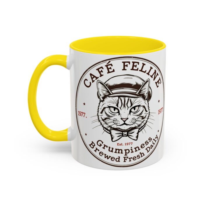 Grumpy Cat Accent Coffee Mug | Cat Lover Gift, Unique Coffee Cup, Pet-Themed Kitchenware, Café Decor, Funny Cat Mug - Image 38