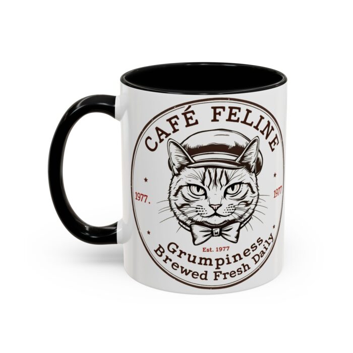 Grumpy Cat Accent Coffee Mug | Cat Lover Gift, Unique Coffee Cup, Pet-Themed Kitchenware, Café Decor, Funny Cat Mug - Image 8