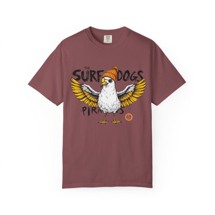 Surf Dogs Graphic T-Shirt for Animal Lovers - Unisex Garment-Dyed Tee - Image 14