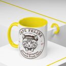Grumpy Cat Accent Coffee Mug | Cat Lover Gift, Unique Coffee Cup, Pet-Themed Kitchenware, Café Decor, Funny Cat Mug