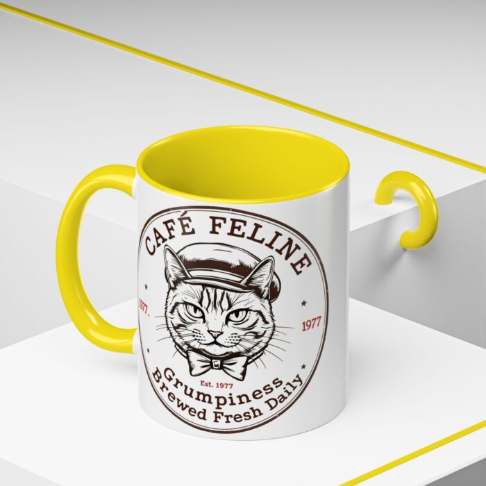Grumpy Cat Accent Coffee Mug | Cat Lover Gift, Unique Coffee Cup, Pet-Themed Kitchenware, Café Decor, Funny Cat Mug - Image 40