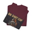Moon Landing Adventure Tee - Unisex Heavy Cotton T-Shirt, Space Exploration Gift, Astronomy Shirt, Vintage Style Tee, One Giant Leap Design