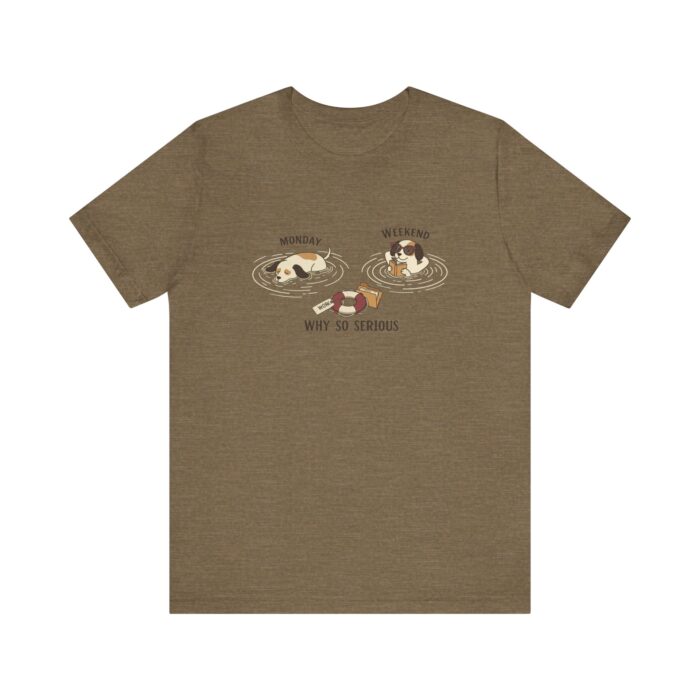 Playful Cat Humor Tee: Why So Serious?, Cute Pet Lover Gift, Cat Lover Shirt, Funny Animal Tee, Unisex T-shirt for Pet Owners