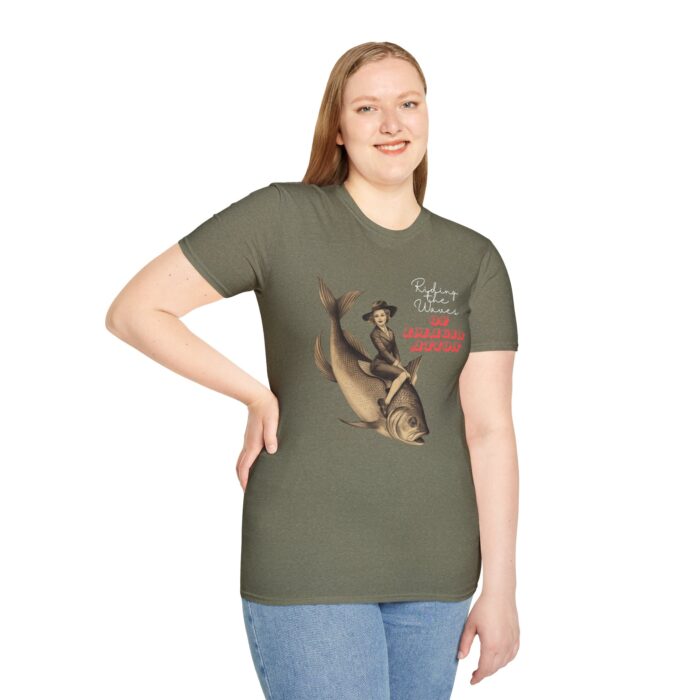 Whimsical Fishing Adventure T-Shirt | Fun Graphic Tee for Outdoorsy Types, Gift for Fishermen, Unisex T-Shirt, Casual Wear, Vintage Style - Image 12