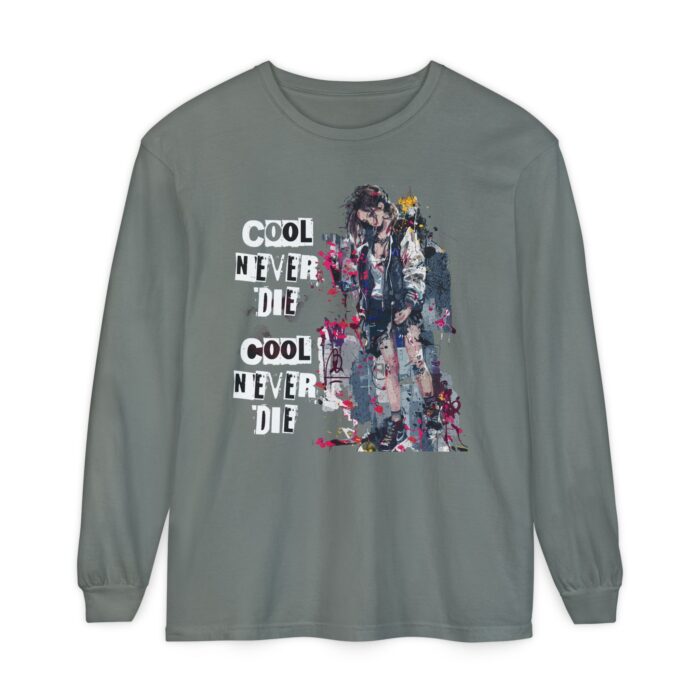 Cool never die Garment-dyed Long Sleeve T-Shirt - Image 29