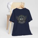 NYC Wings Graphic Unisex Tee, Vintage Style Shirt, Gift for NYC Lovers, Casual Streetwear, Travel Souvenir, Comfortable Tee