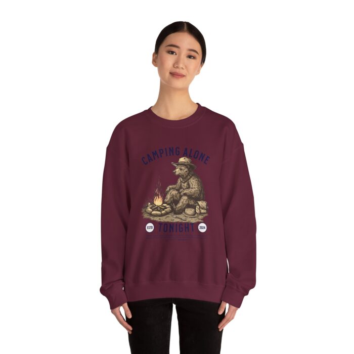 Camping alone Unisex Heavy Blend™ Crewneck Sweatshirt - Image 32
