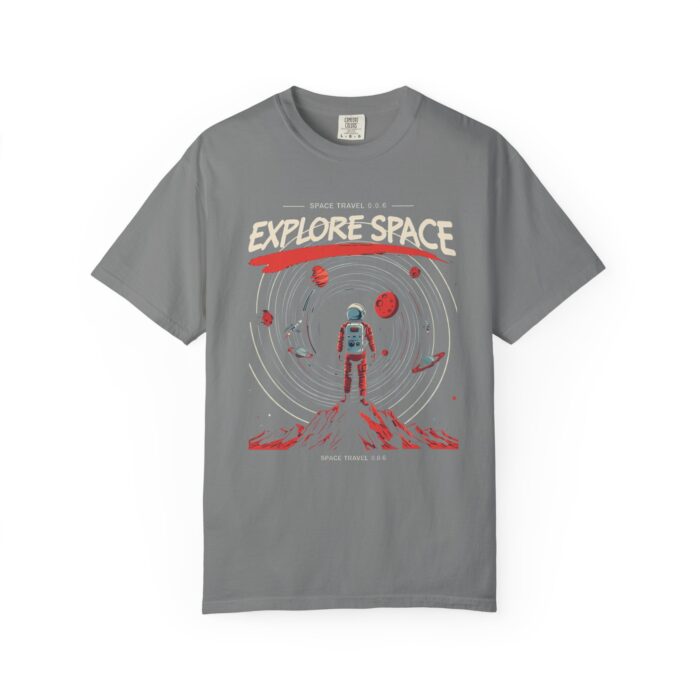 Explore Space Unisex Garment-Dyed T-Shirt | Adventure & Travel Theme - Image 37