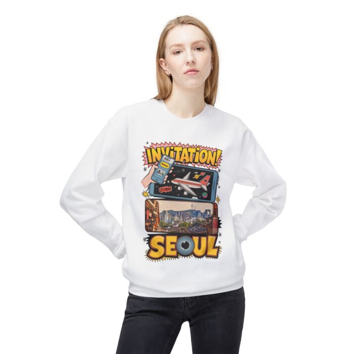 Invitation Seoul Unisex Midweight Softstyle Fleece Crewneck Sweatshirt - Image 27