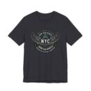 NYC Wings Graphic Unisex Tee, Vintage Style Shirt, Gift for NYC Lovers, Casual Streetwear, Travel Souvenir, Comfortable Tee
