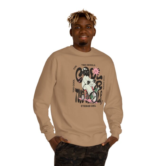 Too cool for two wheels Unisex Crew Neck Sweatshirt - Image 55