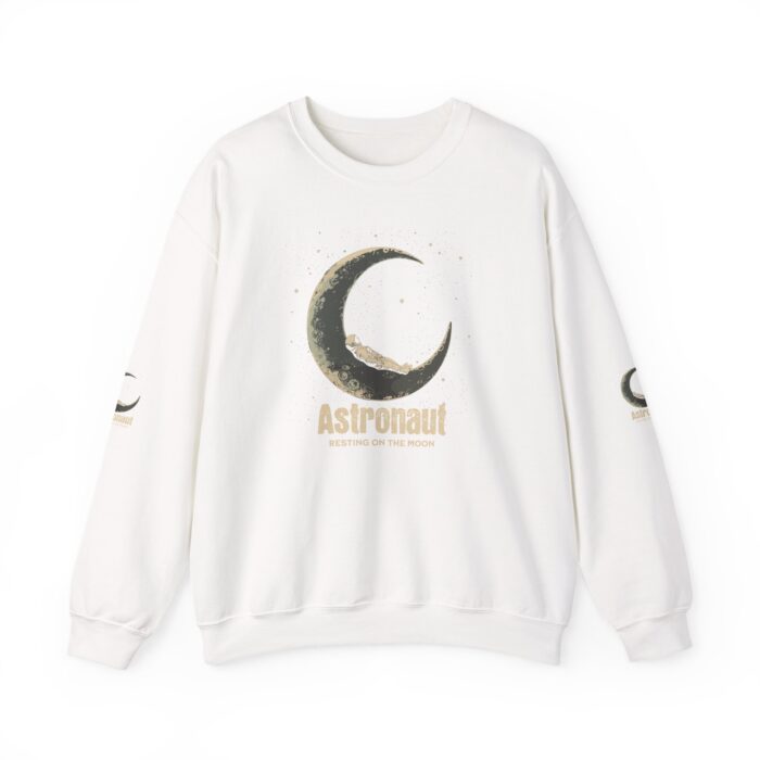 Astronaut Resting on the Moon  Unisex Heavy Blend™ Crewneck Sweatshirt - Image 16