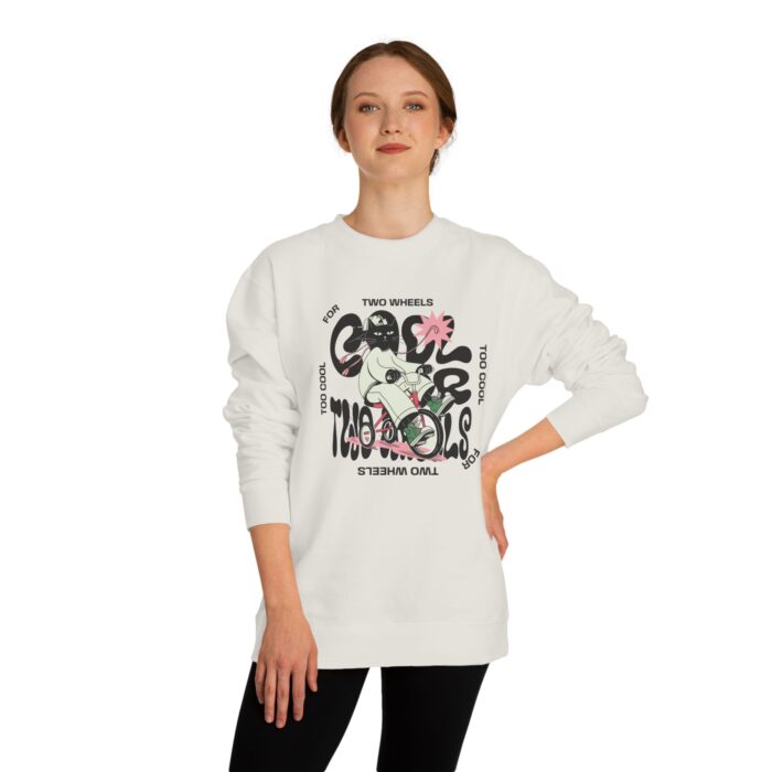 Too cool for two wheels Unisex Crew Neck Sweatshirt - Image 20
